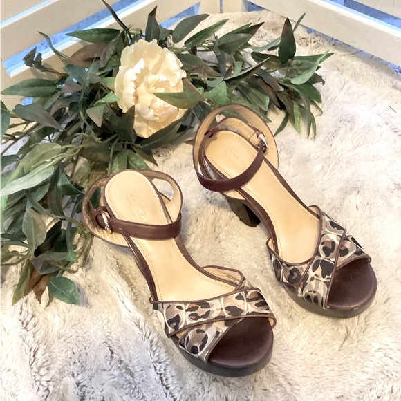 COACH CARLYN PLATFORMS SIZE 7.5 1280 - Picture 1 of 10